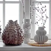 Bloomingville Barrit Stone Vase White